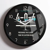 Thumbnail for Martin 4-0-4 design on black framed wall clock