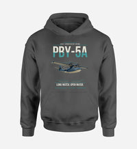 Thumbnail for PBY-5A Catalina design on dark gray double-side hoodie, single-side print