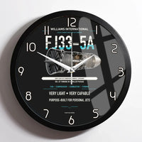 Thumbnail for FJ33-5A design on black framed wall clock