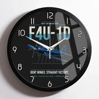 Thumbnail for F4U-1D Corsair design on black framed wall clock