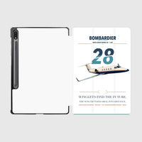 Thumbnail for Bombardier Learjet 28 design on white samsung tablet tablet case