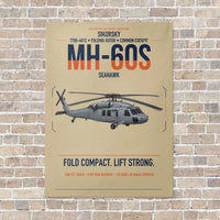 Thumbnail for Sikorsky MH-60S Seahawk vertical canvas print - no frame - beige background