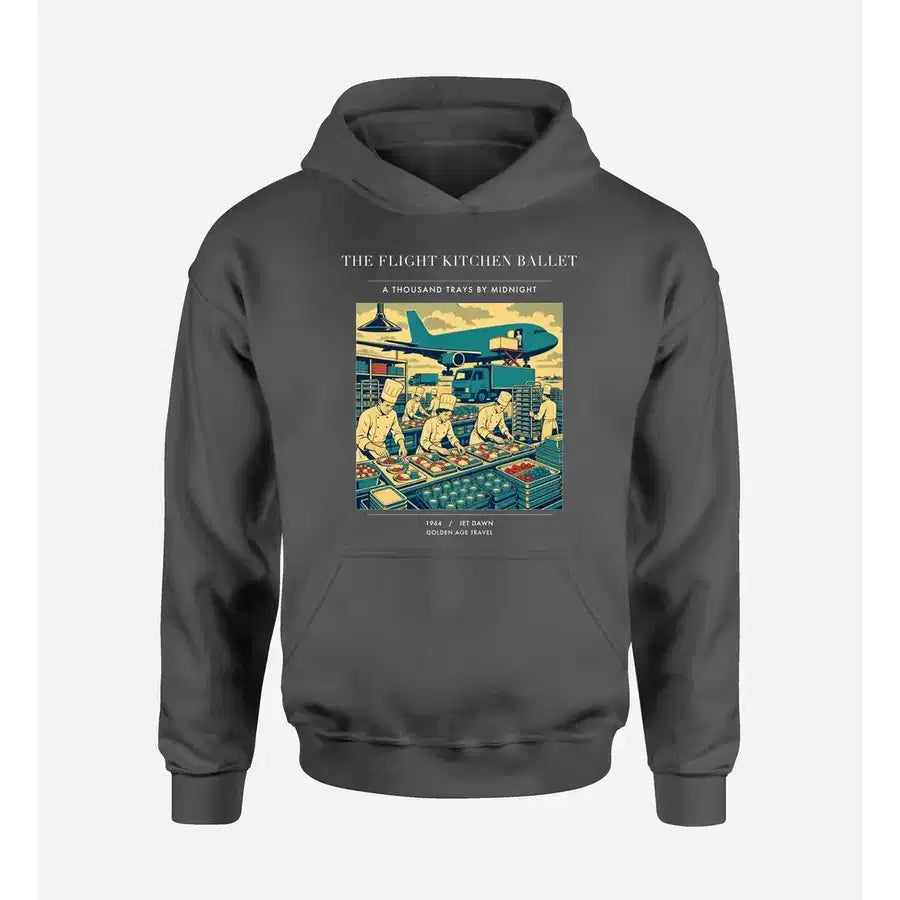 VINTAGE G4374 - The Flight Kitchen Ballet - Premium Hoodie design on darkgray premium