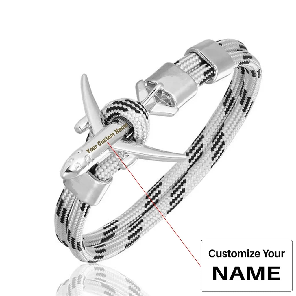Customisable Airplane Shape Bracelet - view 12