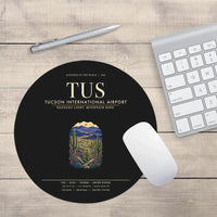 Thumbnail for Tucson International Airport (TUS) design on black round mouse pad