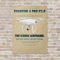 Thumbnail for DJI Phantom 4 Pro V2.0 vertical canvas print - no frame - beige background