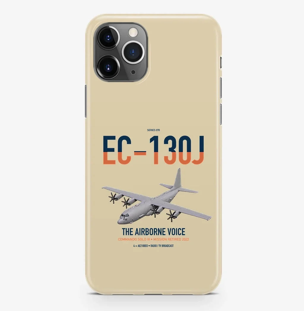 EC-130J Commando Solo III design on beige magsafe iphone case, for iPhone Pro Max