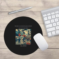Thumbnail for VINTAGE G4311 - The Bicycle Messenger Handoff - Designed Mouse Pads design on black round