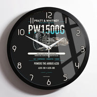 Thumbnail for PW1500G design on black framed wall clock