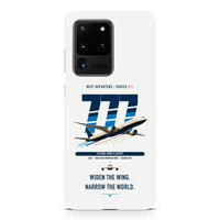 Thumbnail for Boeing 777-9 design on samsung case - white