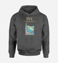 Thumbnail for Inverness Airport (INV) design on dark gray hoodie single-side print