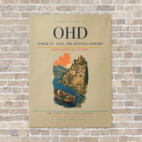 Thumbnail for Ohrid St. Paul the Apostle Airport OHD vertical canvas print - no frame - beige background