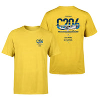 Thumbnail for Cessna 206 Stationair design on yellow t-shirt, double-side print