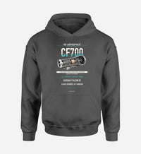 Thumbnail for CF700 design on dark gray hoodie single side