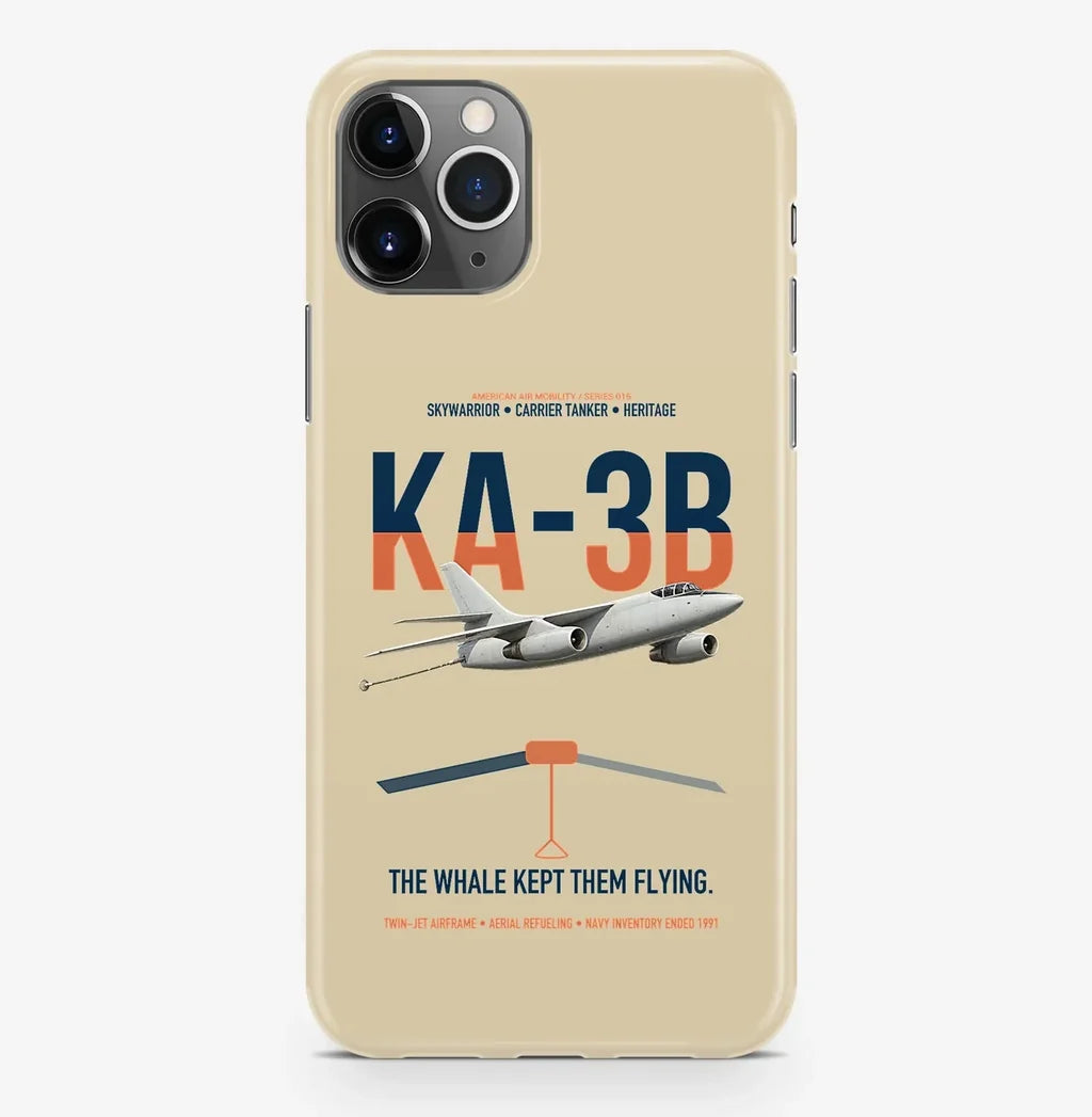 KA-3B Skywarrior design on beige magsafe iphone case, for iPhone Pro Max