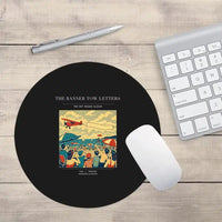 Thumbnail for VINTAGE G4472 - The Banner Tow Letters - Designed Mouse Pads design on black round