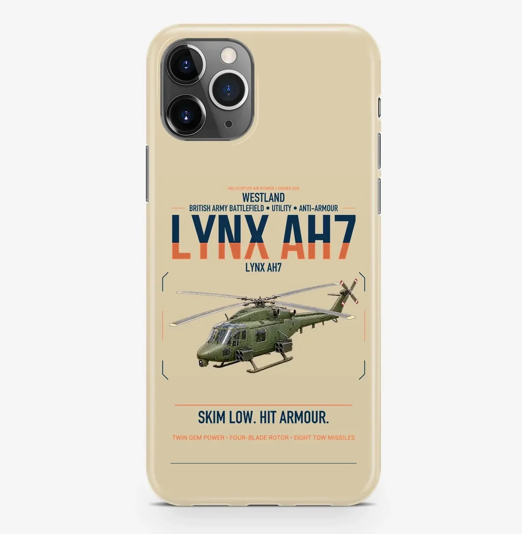Westland Lynx AH7 design on beige magsafe iphone case, for iPhone Pro Max