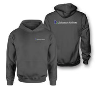Thumbnail for Solomon Airlines logo on dark gray double side hoodie