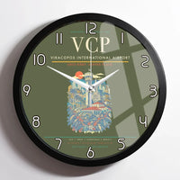 Thumbnail for Viracopos International Airport VCP Wall-Clock Framed - Green Army