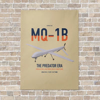 Thumbnail for MQ-1B Predator vertical canvas print - no frame - beige background