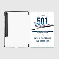 Thumbnail for Cessna 501 Citation I SP design on white samsung tablet tablet case