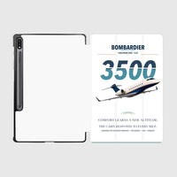 Thumbnail for Bombardier Challenger 3500 design on white samsung tablet tablet case