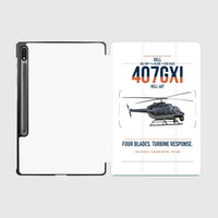 Thumbnail for Bell 407GXi design on white samsung tablet tablet case