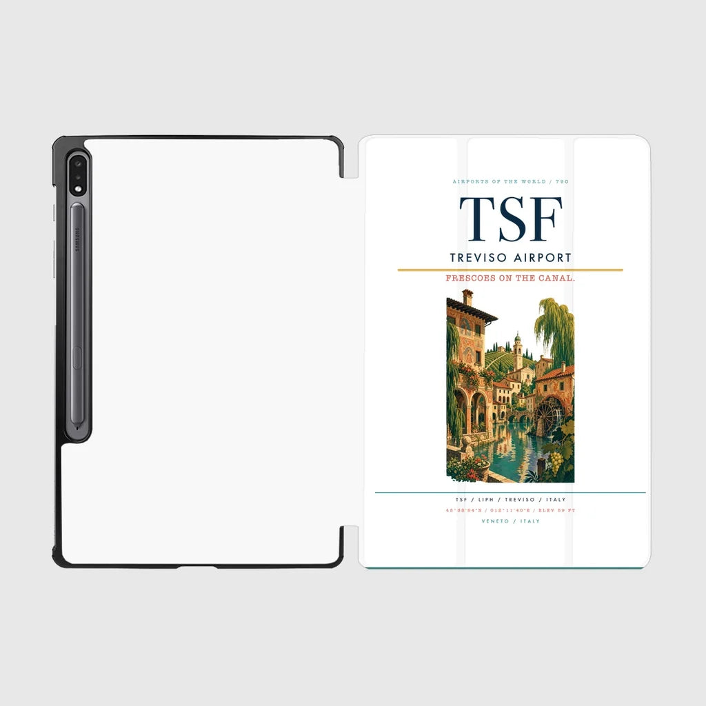 Treviso Airport (TSF) design on white samsung tablet tablet case