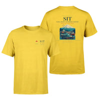 Thumbnail for Sitka Rocky Gutierrez Airport (SIT) design printed on yellow double-side t-shirt