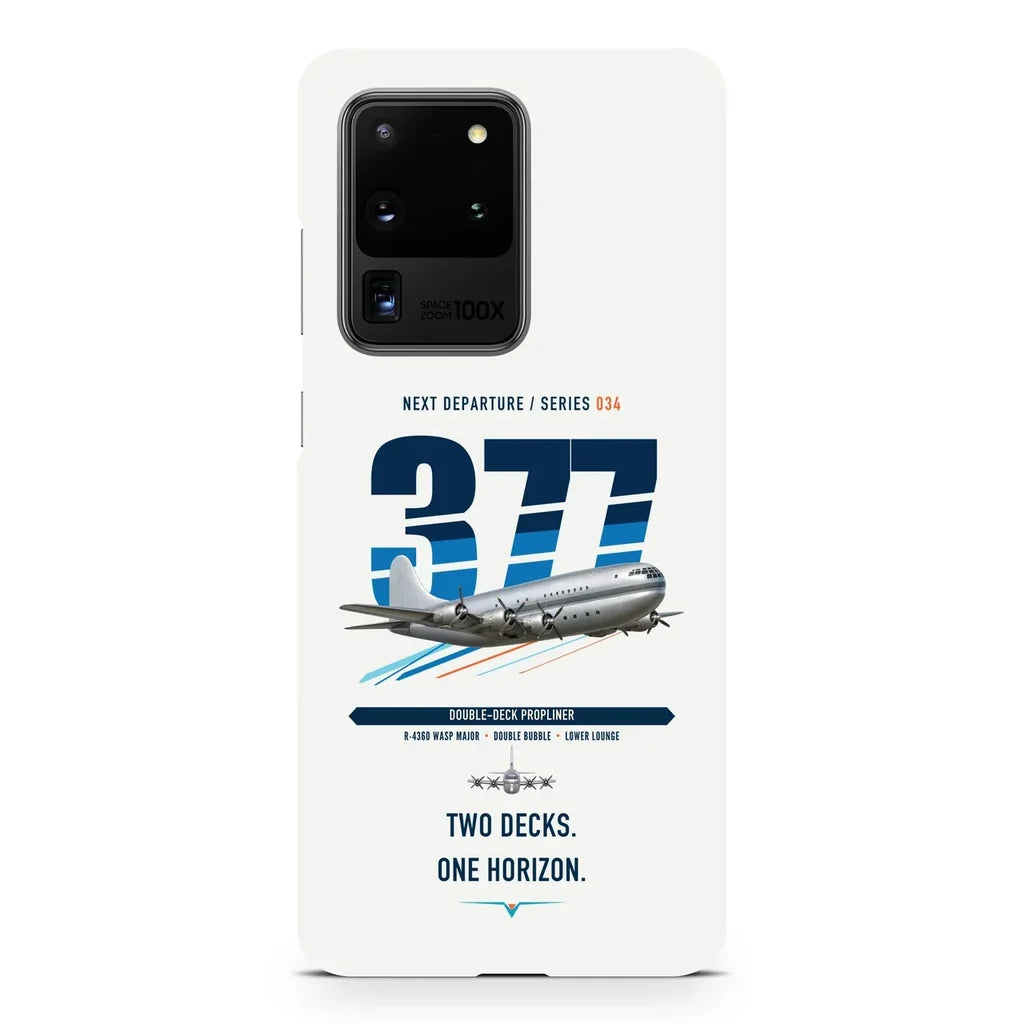 Boeing 377 Stratocruiser design on samsung case - white