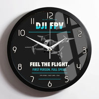 Thumbnail for DJI FPV design on black framed wall clock