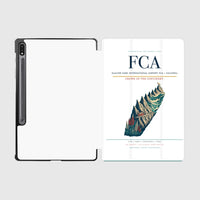 Thumbnail for Glacier Park International Airport (FCA) design on white samsung tablet tablet case