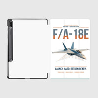 Thumbnail for F-A-18E Super Hornet design on white samsung tablet tablet case