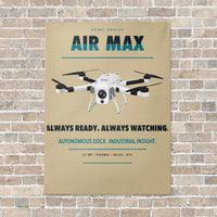 Thumbnail for Percepto Air Max vertical canvas print - no frame - beige background
