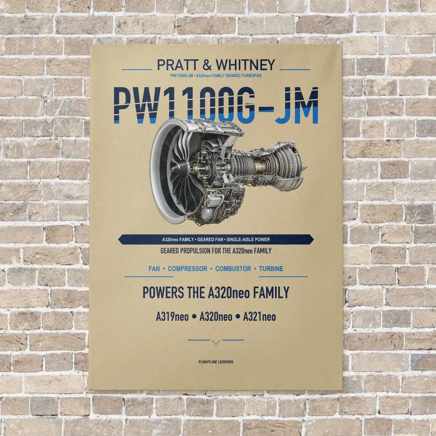 PW1100G-JM vertical canvas print - no frame - beige background