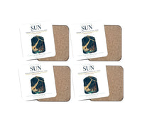Thumbnail for Friedman Memorial Airport (SUN) design on white 4 pieces set coaster