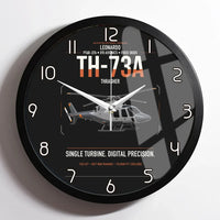 Thumbnail for Leonardo TH-73A Thrasher design on black framed wall clock
