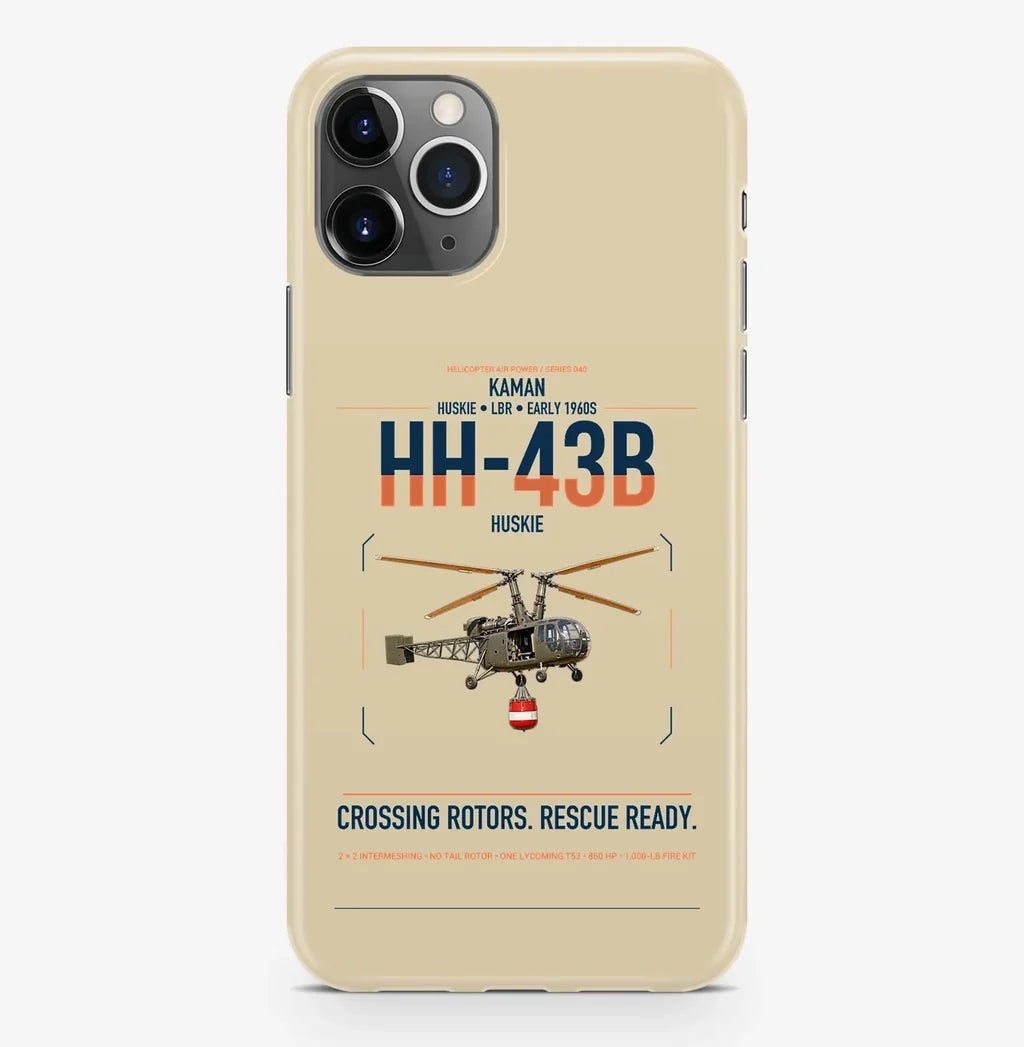 Kaman HH-43B Huskie design on beige magsafe iphone case, for iPhone Pro Max