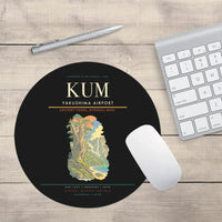 Thumbnail for Yakushima Airport (KUM) design on black round mouse pad