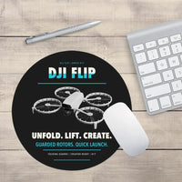 Thumbnail for DJI Flip design on black round mouse pad
