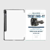 Thumbnail for TRENT XWB-97 design on white samsung tablet tablet case