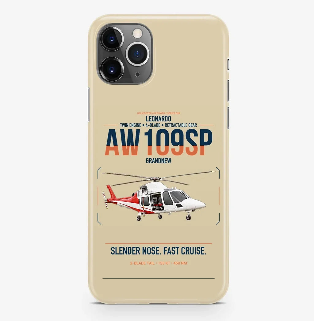 Leonardo AW109SP GrandNew design on beige magsafe iphone case, for iPhone Pro Max