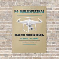 Thumbnail for DJI P4 Multispectral vertical canvas print - no frame - beige background