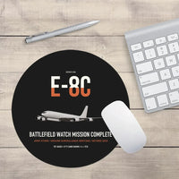 Thumbnail for E-8C Joint STARS design on black round mouse pad