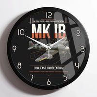Thumbnail for Hawker Typhoon Mk IB design on black framed wall clock