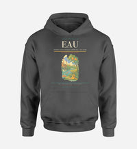 Thumbnail for Chippewa Valley Regional Airport (EAU) design on dark gray hoodie single-side print