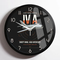 Thumbnail for Dassault Mystère IV A design on black framed wall clock