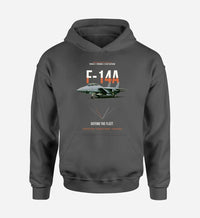 Thumbnail for F-14A TOMCAT design on dark gray hoodie single side