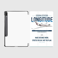 Thumbnail for Cessna Citation Longitude design on white samsung tablet tablet case