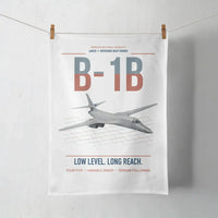 Thumbnail for B-1B Lancer design on white towel